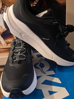 Hoka One One HOKA Transport Trail Black /Alabaster 1123153-BKLB Shoes Mens 11.5